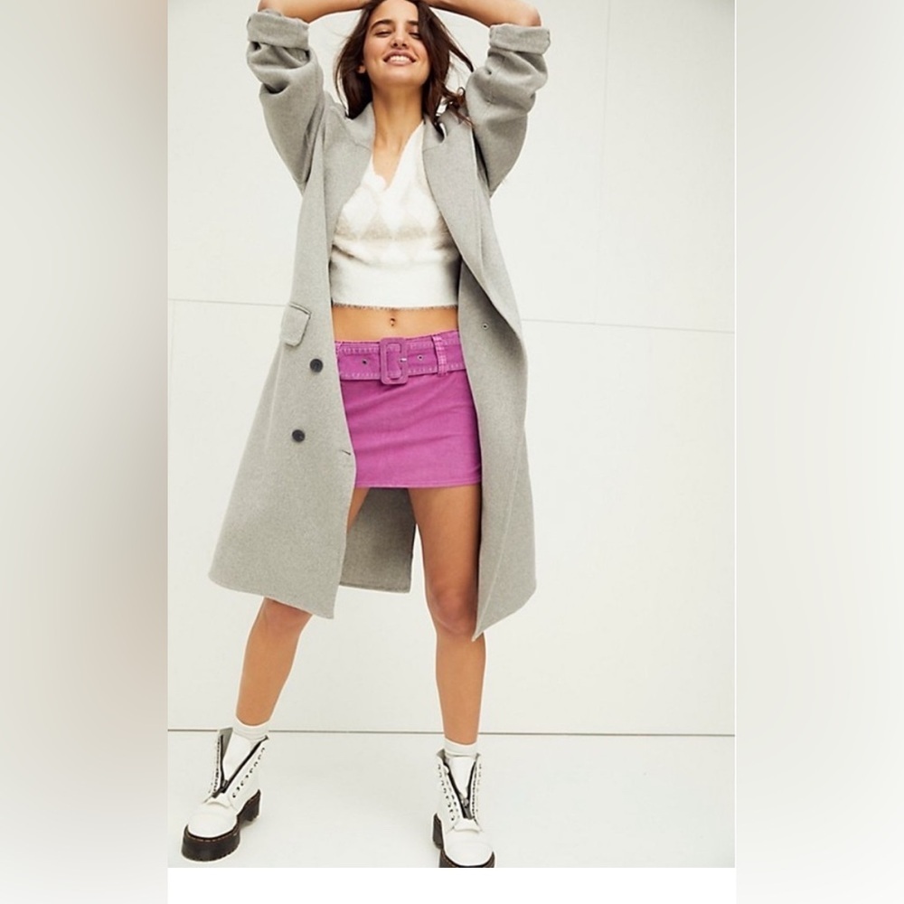 Free People On The Go-go Cord mini Skirt - Picture 6 of 7